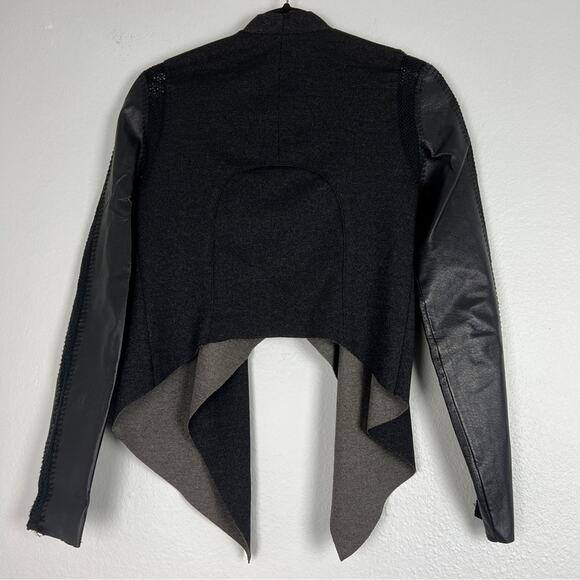 Stella & Jamie | 100% Genuine Leather Whimsigoth Boho Black Gray Jacket S - Picture 3 of 5